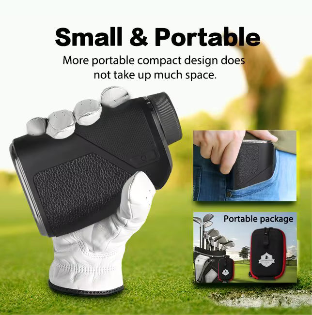 Lightweight Waterproof 6X Magnification 1000Y Golf Range Finder