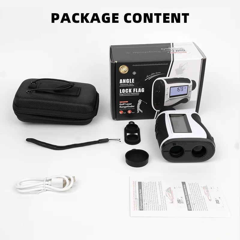 1200m Pro Golf Rangefinder 7X Magnification & 905nm Laser and Ballistic Calculator Technology