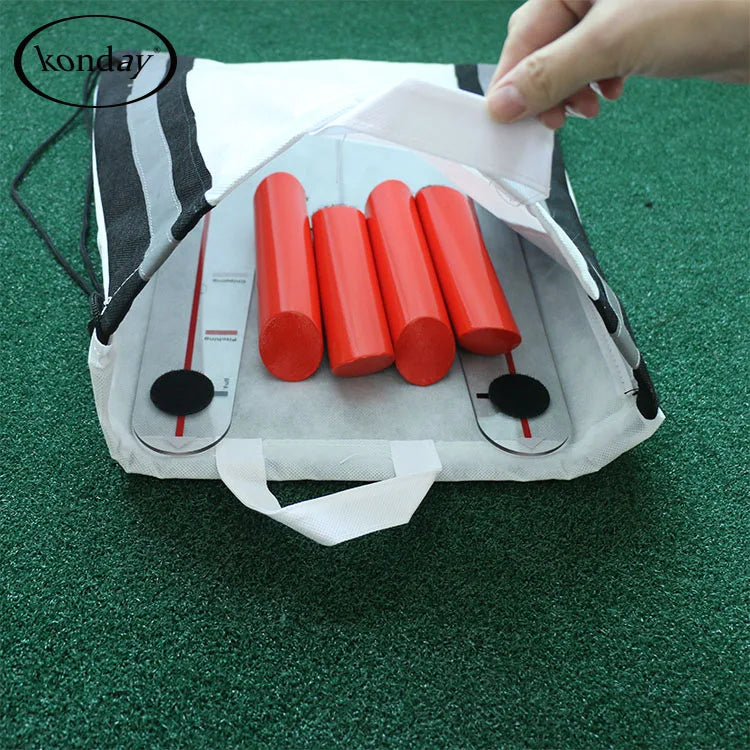 Golf Alignment Speed Trap Swing Trainer with Practice Aid Mirror