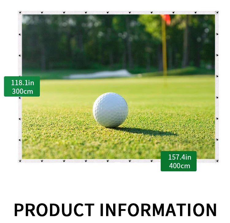 Golf Ball Simulator Impact Display Projection Screen for Indoor Golf Training