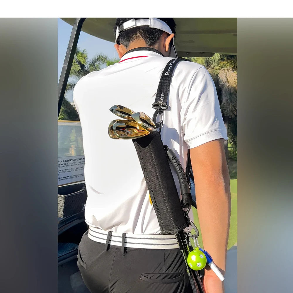 Mini Golf Bag with Adjustable Shoulder Strap for Men and Women
