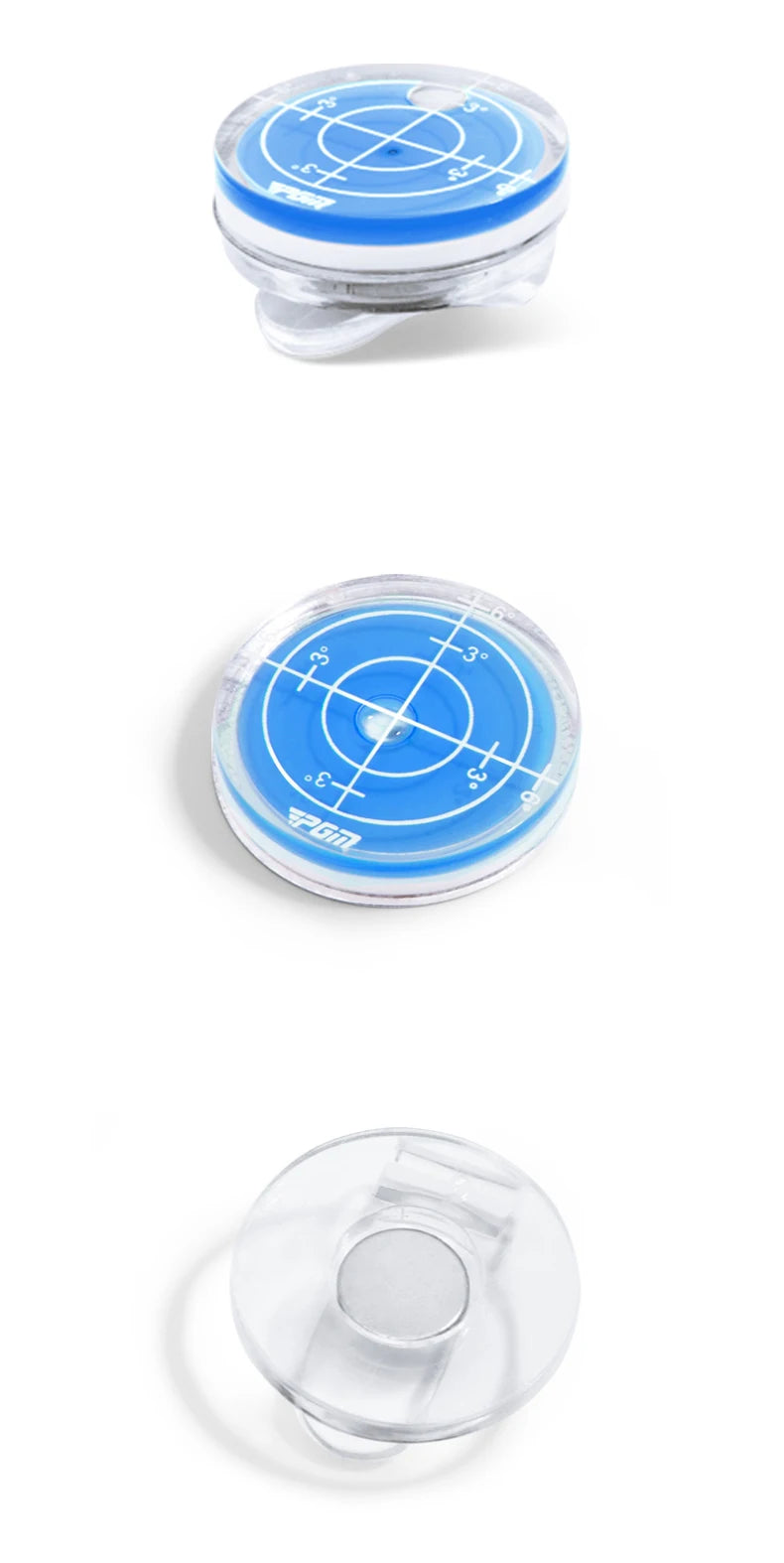 Magnetic Cap Clip Golf Ball Marker with Level Function for Golfers