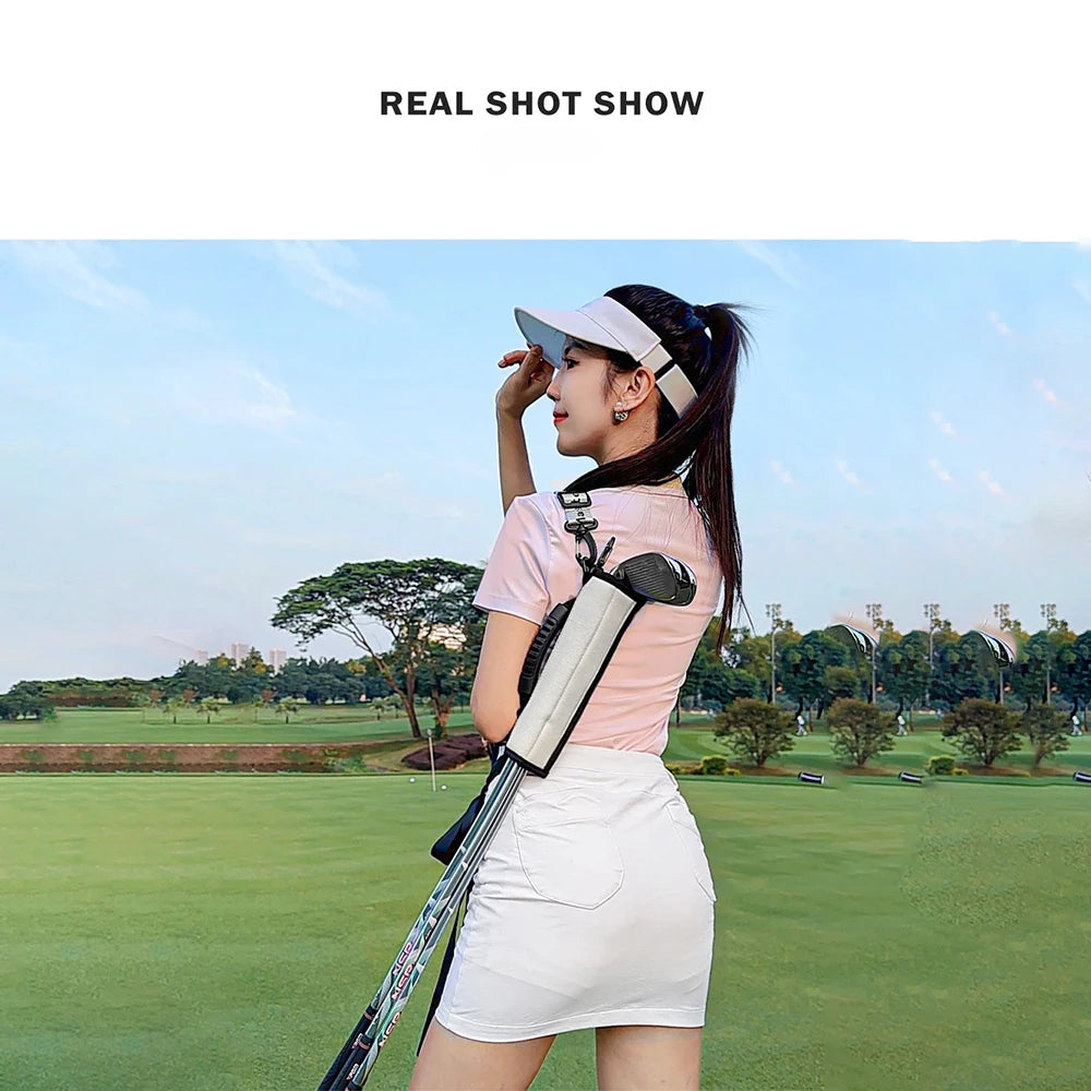 Mini Golf Bag with Adjustable Shoulder Strap for Men and Women