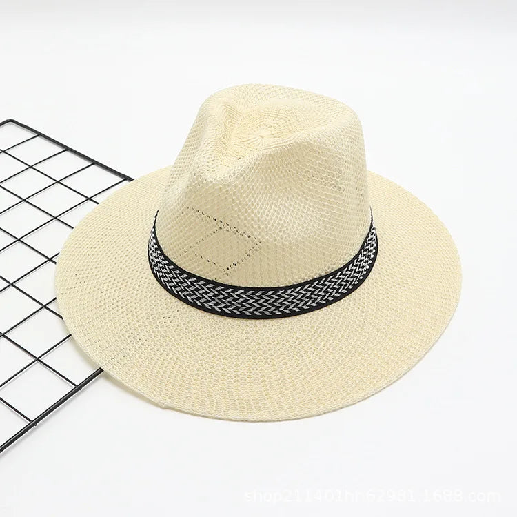 Breathable Ratan Hat For Golfing Sun Protection