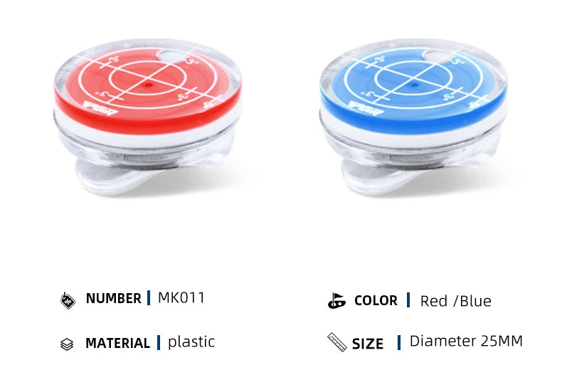 Magnetic Cap Clip Golf Ball Marker with Level Function for Golfers