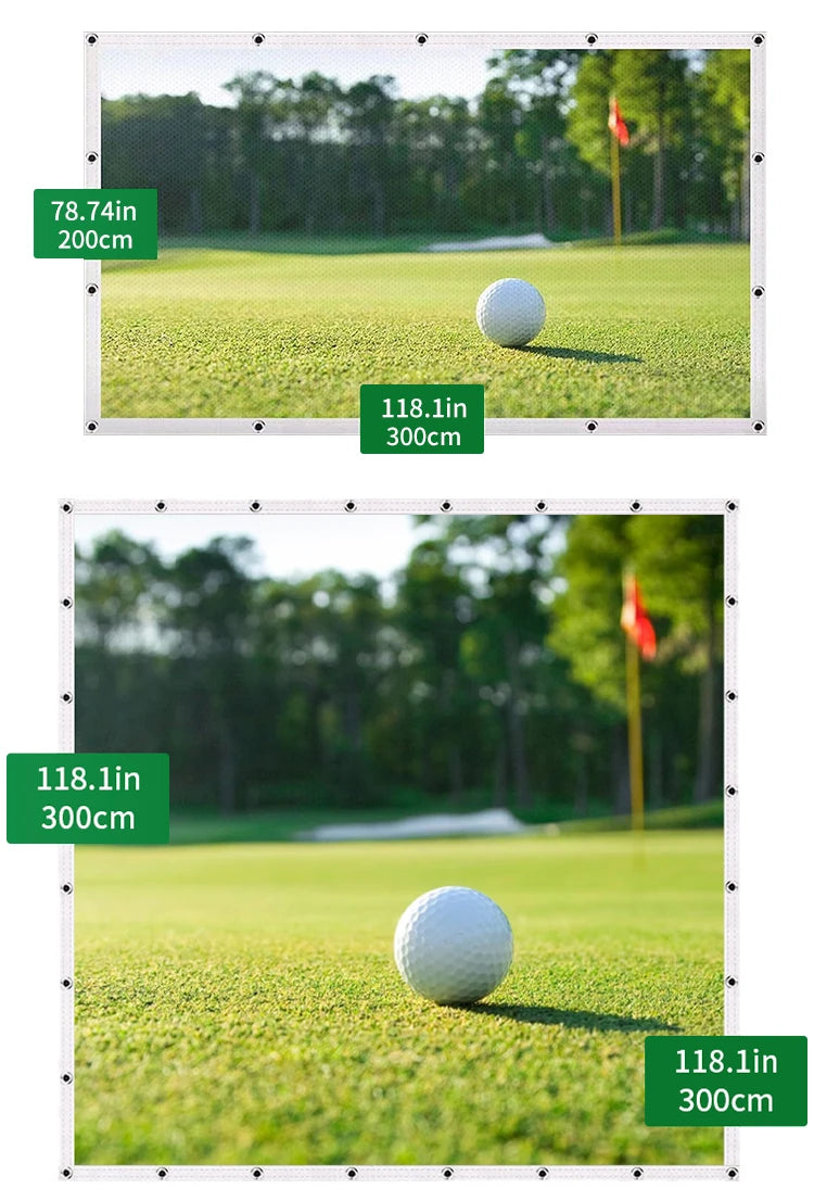 Golf Ball Simulator Impact Display Projection Screen for Indoor Golf Training