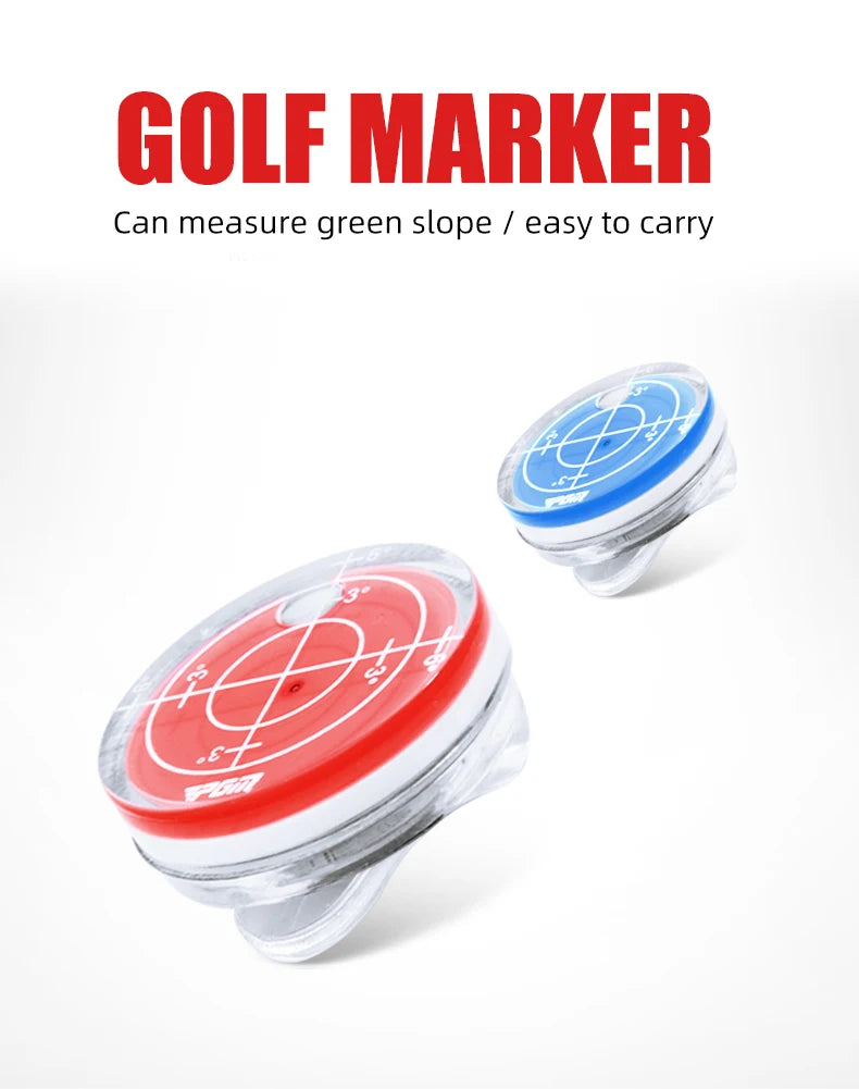 Magnetic Cap Clip Golf Ball Marker with Level Function for Golfers