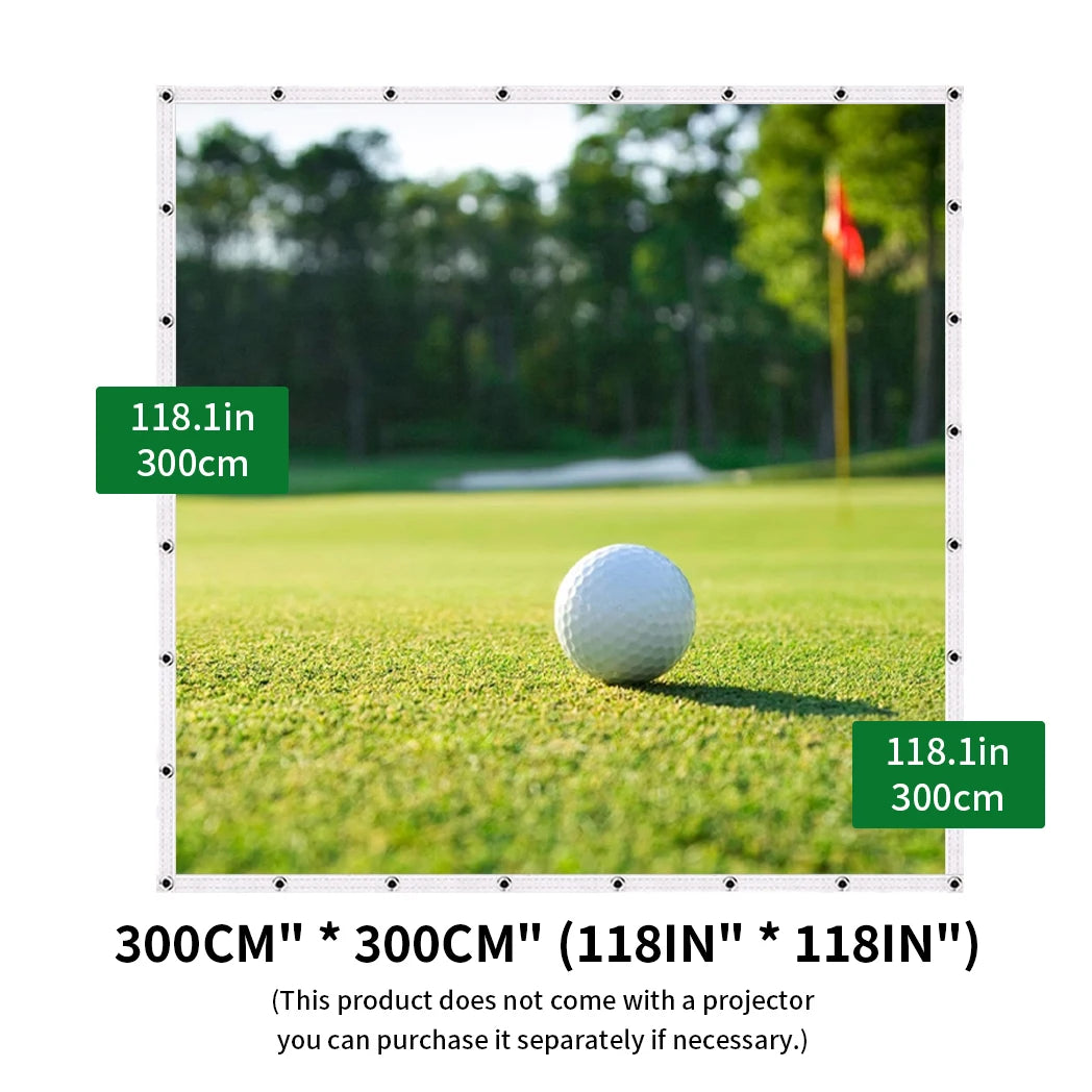 Golf Ball Simulator Impact Display Projection Screen for Indoor Golf Training