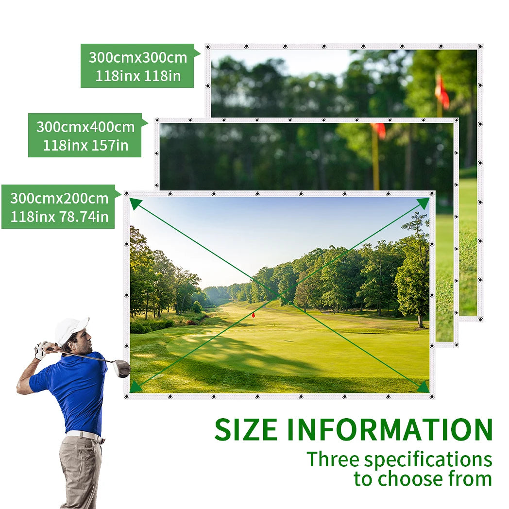 Golf Ball Simulator Impact Display Projection Screen for Indoor Golf Training