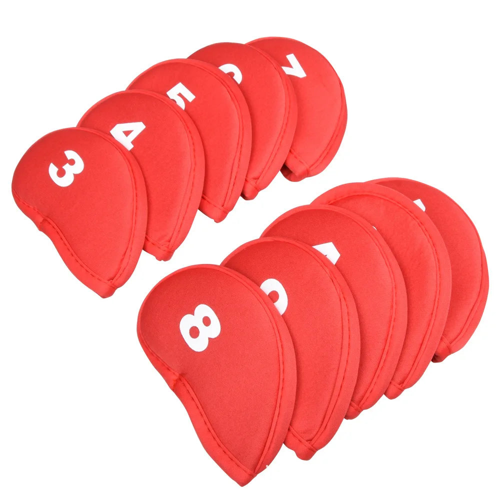 Golf Shaft Protectors with Numeric Printing for Easy Club Identification