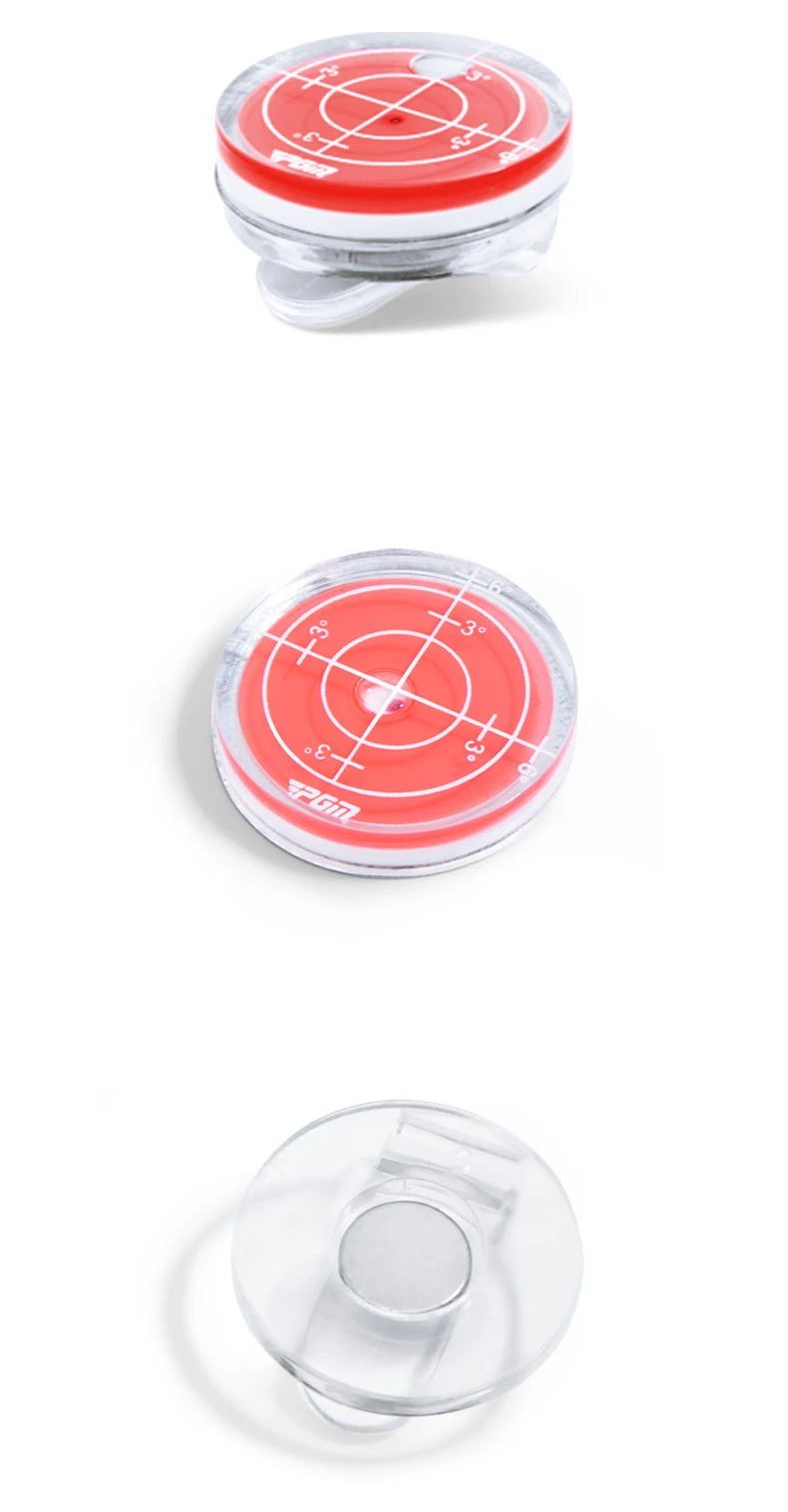 Magnetic Cap Clip Golf Ball Marker with Level Function for Golfers