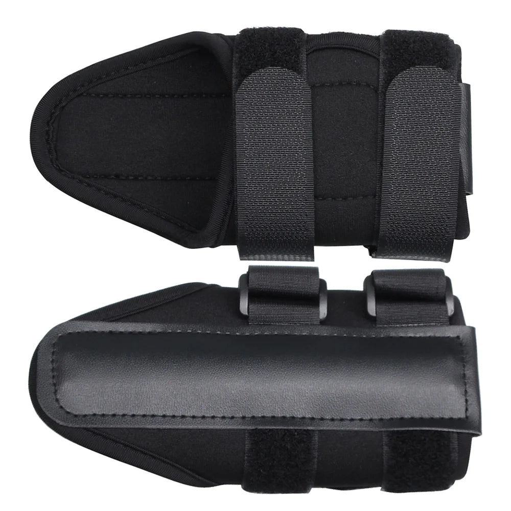 Neoprene & Leather Golf Swing Wrist Brace Trainer Aid for Correcting Swing Gesture Alignment