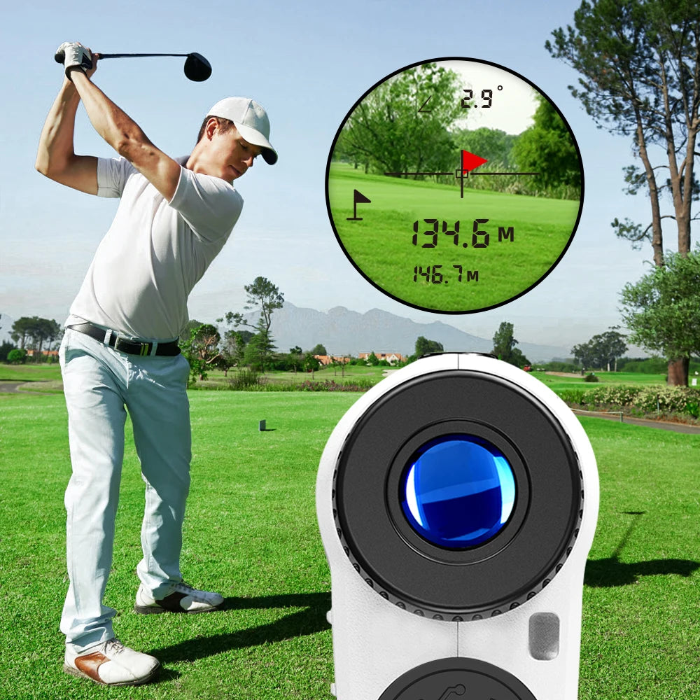 Golf Laser Rangefinder with 6X Magnification for Precision Sports
