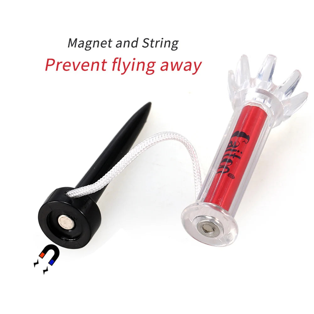Magnetic Plastic Golf Tee Set with 360-Degree Bounce for Golfers