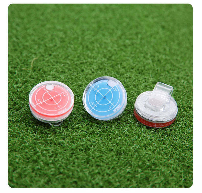 Magnetic Cap Clip Golf Ball Marker with Level Function for Golfers