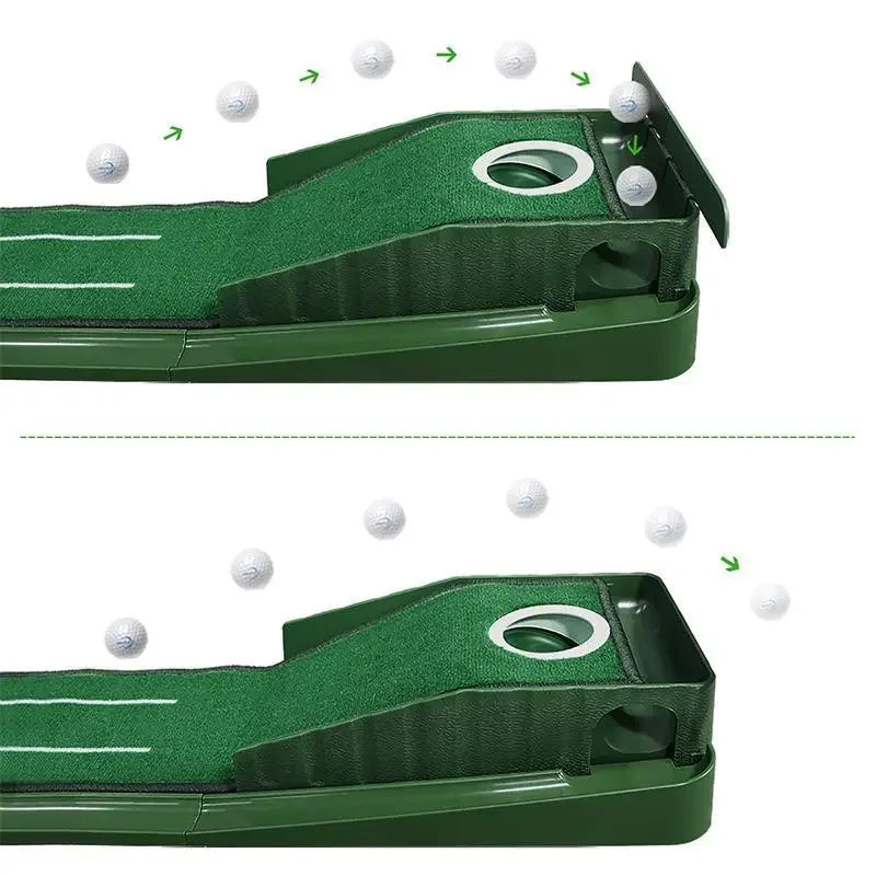 Mini Golf Green Putter Mat Portable Indoor and Outdoor Practice for Golfers
