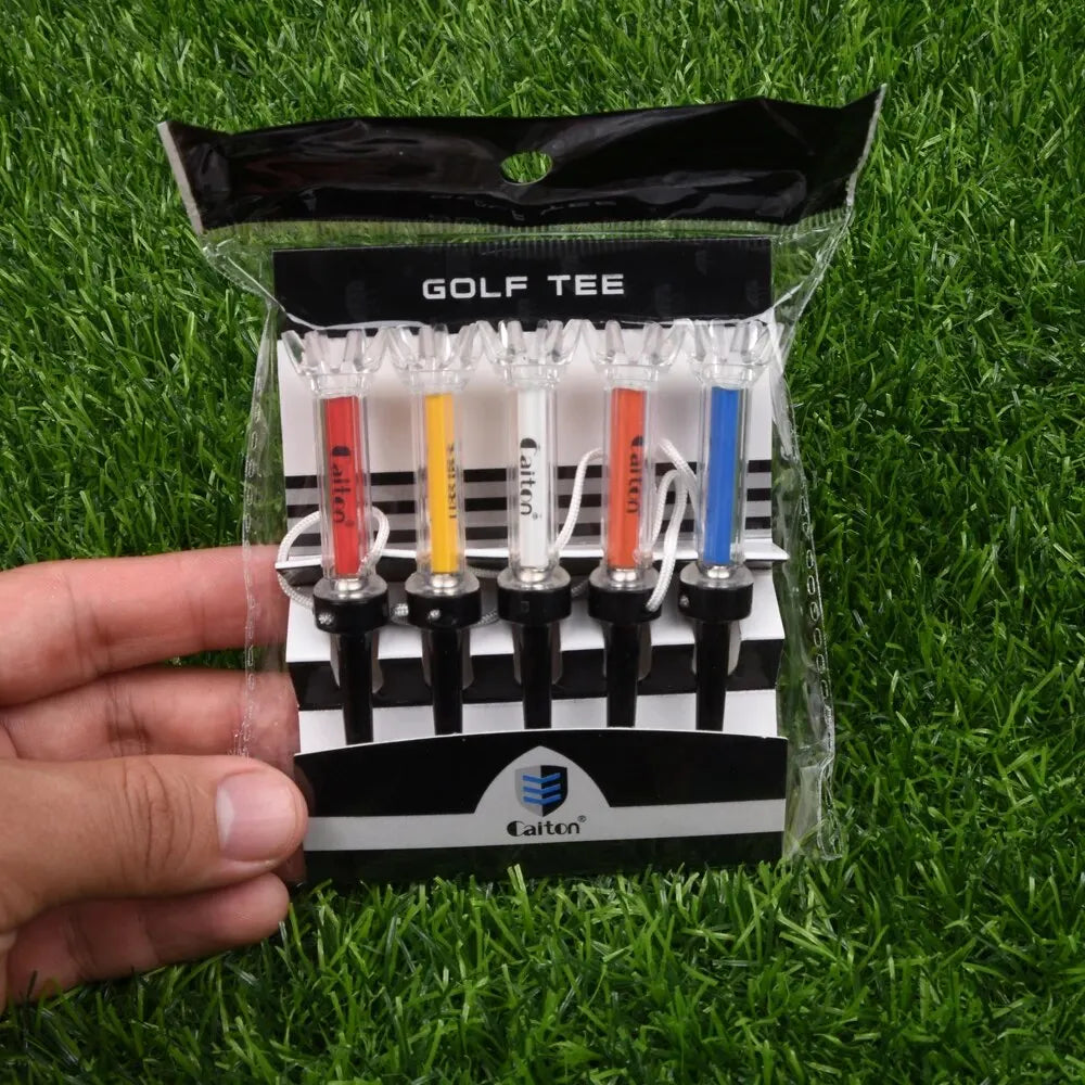 Magnetic Plastic Golf Tee Set with 360-Degree Bounce for Golfers