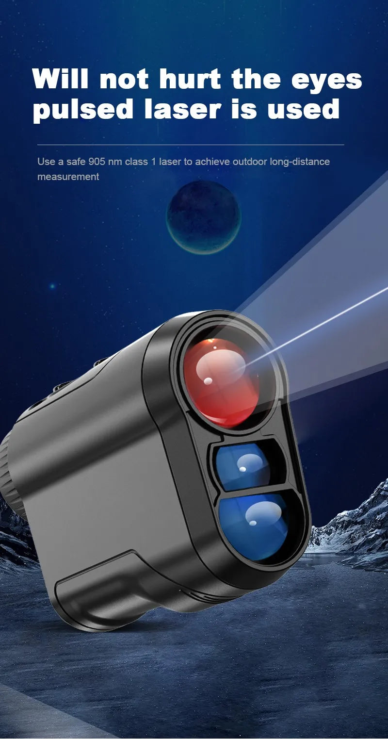 Golf Laser Rangefinder with 6X Magnification for Precision Sports