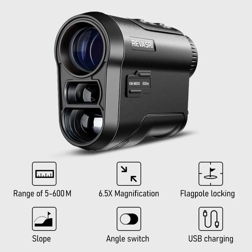Golf Laser Rangefinder with 6X Magnification for Precision Sports