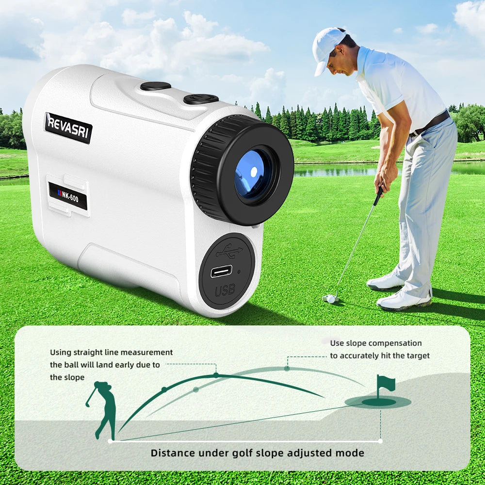 Golf Laser Rangefinder with 6X Magnification for Precision Sports