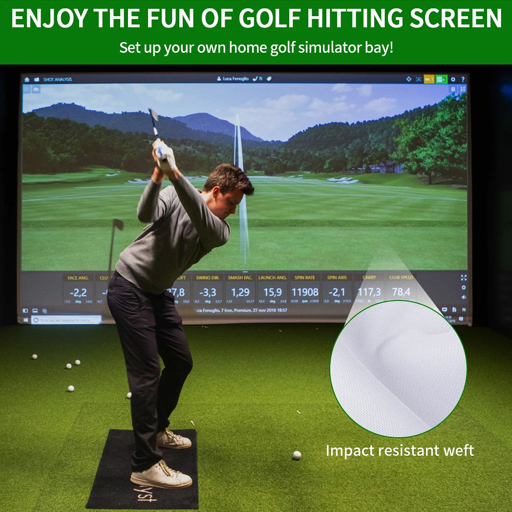 Golf Ball Simulator Impact Display Projection Screen for Indoor Golf Training