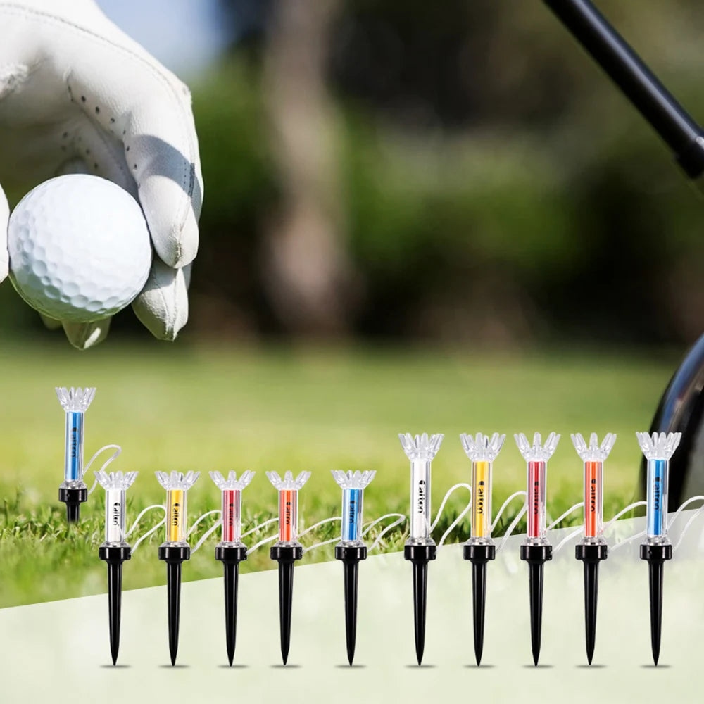 Magnetic Plastic Golf Tee Set with 360-Degree Bounce for Golfers