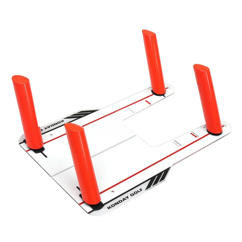 Golf Alignment Speed Trap Swing Trainer with Practice Aid Mirror