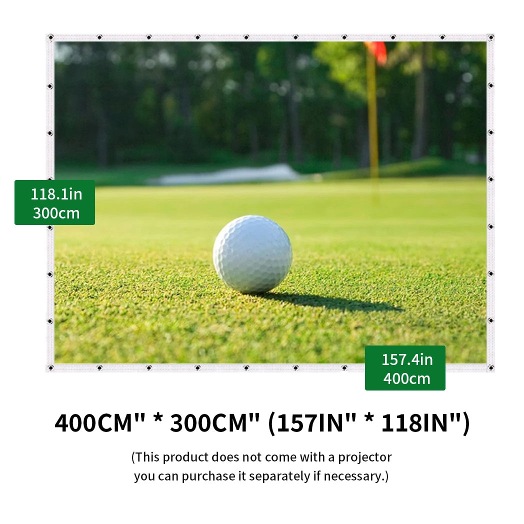 Golf Ball Simulator Impact Display Projection Screen for Indoor Golf Training