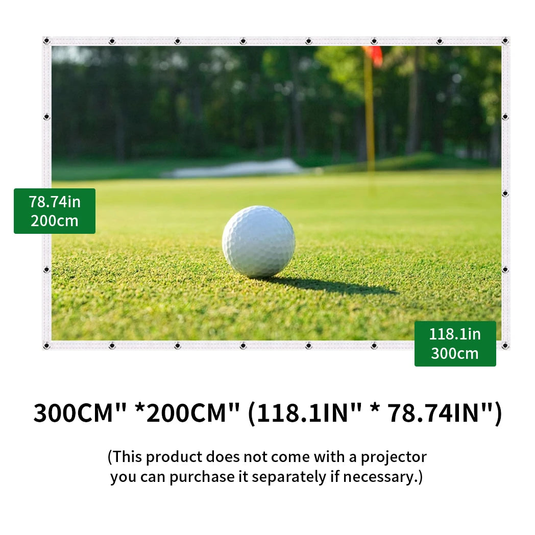 Golf Ball Simulator Impact Display Projection Screen for Indoor Golf Training