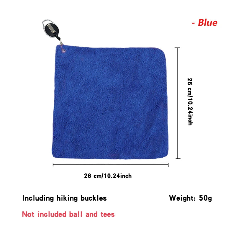 Retractable Magnetic Golf Towel With Carabiner Hook for Golfers
