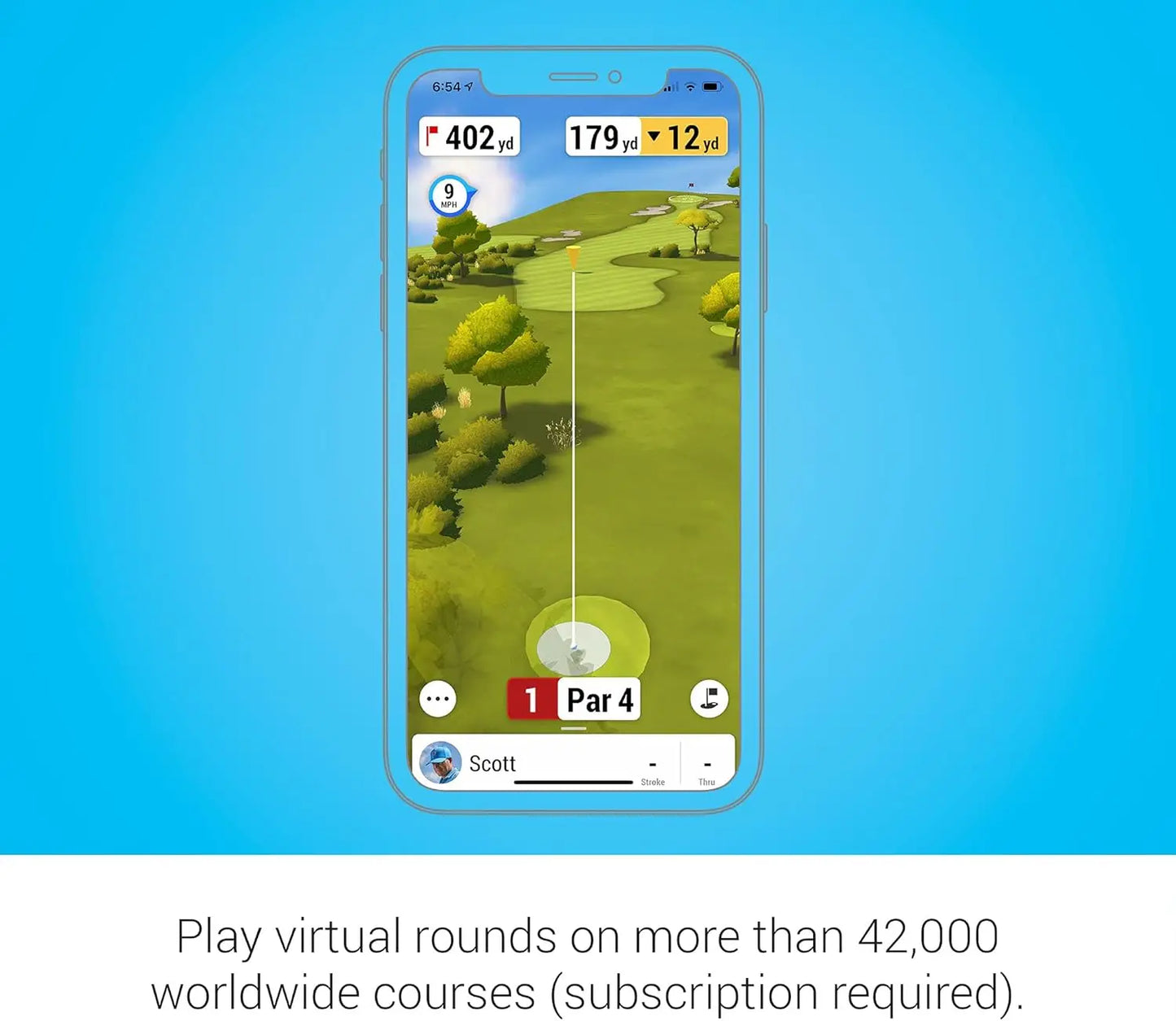 Portable Golf Launch Monitor with 10 Hours Battery Life for Home and Range