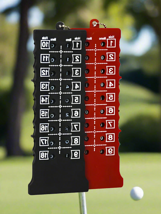 Golf Score Card Counter 18 Holes Golf Scorecard Portable Stroke Counter Tool for Golfers
