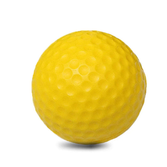 Yellow PU Foam Golf Balls for Indoor Outdoor Training