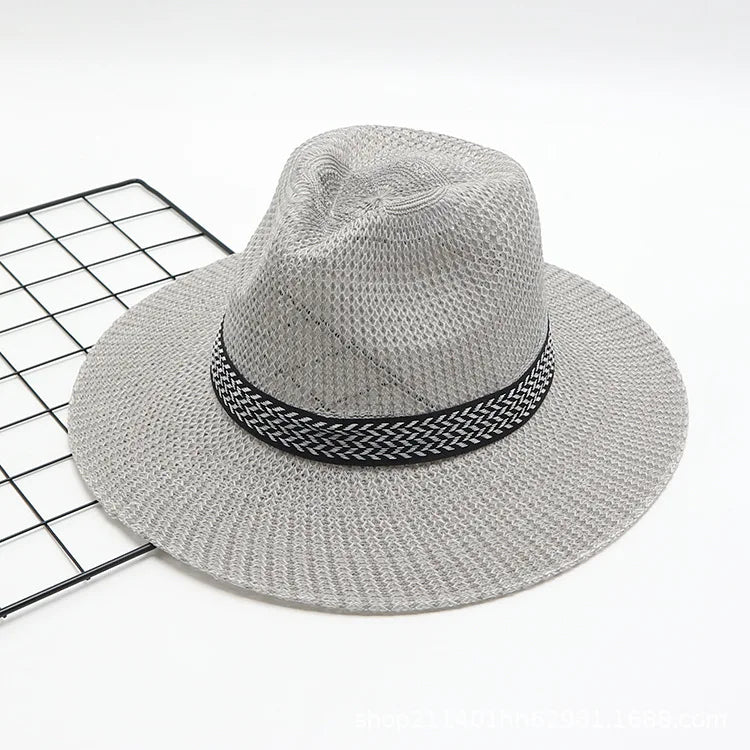 Breathable Ratan Hat For Golfing Sun Protection