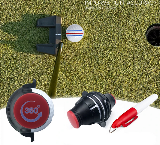 360 Degree Rotating Golf Ball Liner Marker for Improved Putt Accuracy