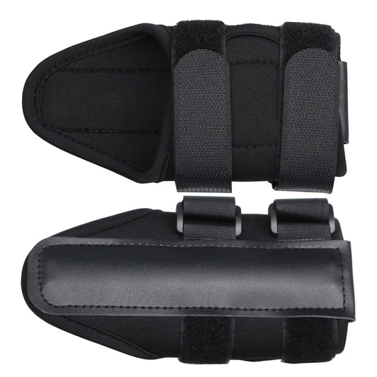 Neoprene & Leather Golf Swing Wrist Brace Trainer Aid for Correcting Swing Gesture Alignment