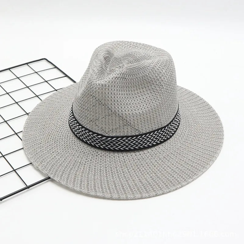 Breathable Ratan Hat For Golfing Sun Protection