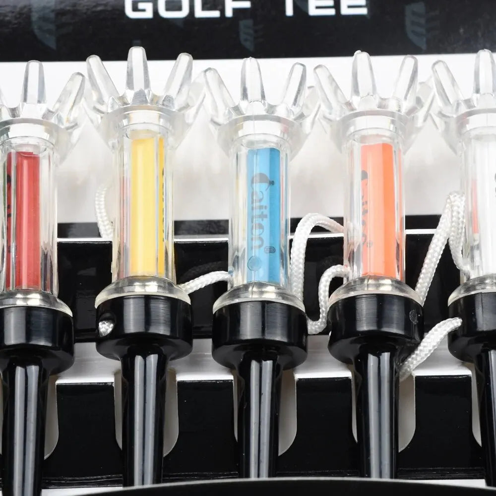 Magnetic Plastic Golf Tee Set with 360-Degree Bounce for Golfers