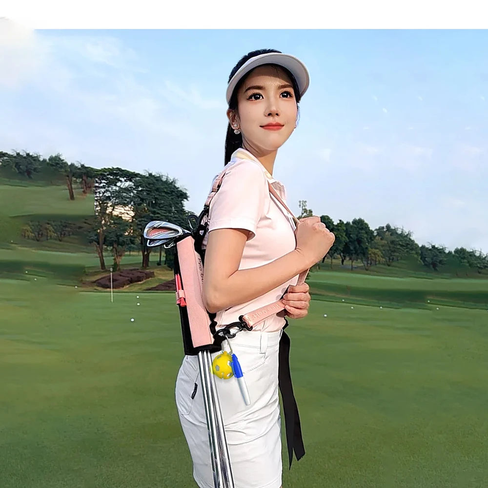 Mini Golf Bag with Adjustable Shoulder Strap for Men and Women