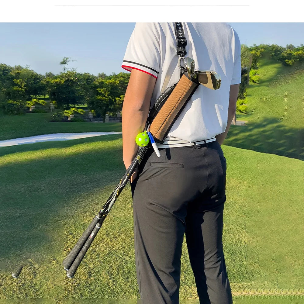 Mini Golf Bag with Adjustable Shoulder Strap for Men and Women