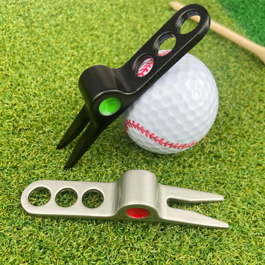 Golf Divot Tool Zinc Alloy Pitchfork for Golfers